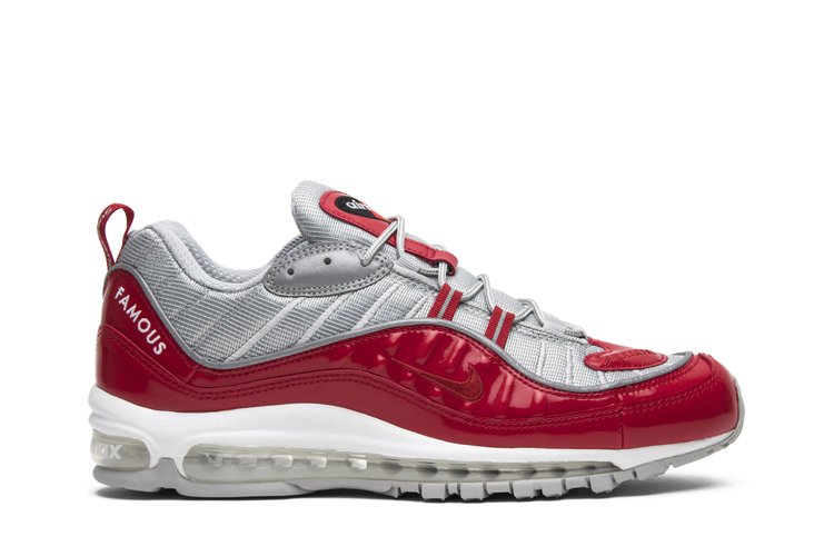 Кроссовки Nike Supreme x Air Max 98 'Red', красный