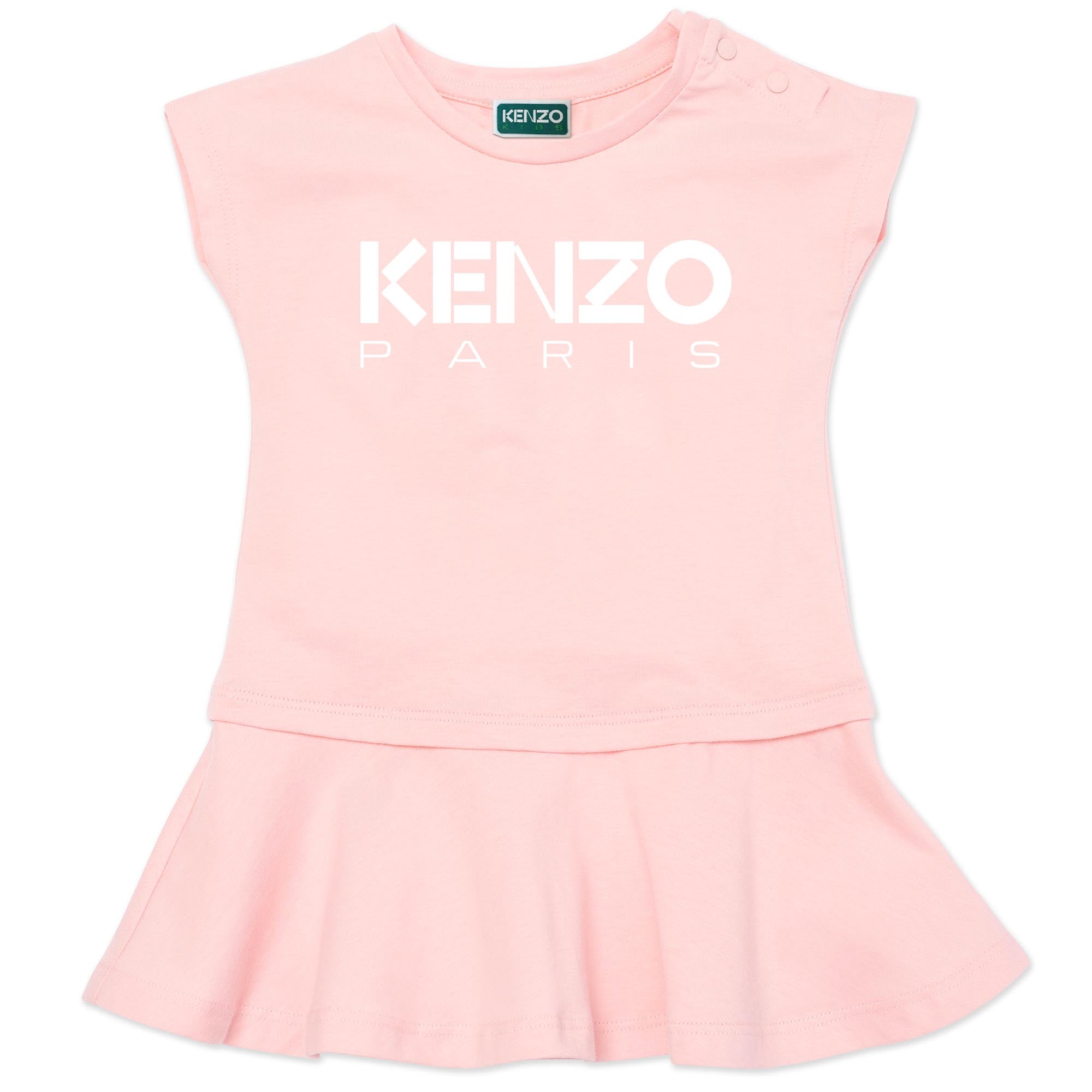 

Розовое платье с логотипом KENZO, розовый