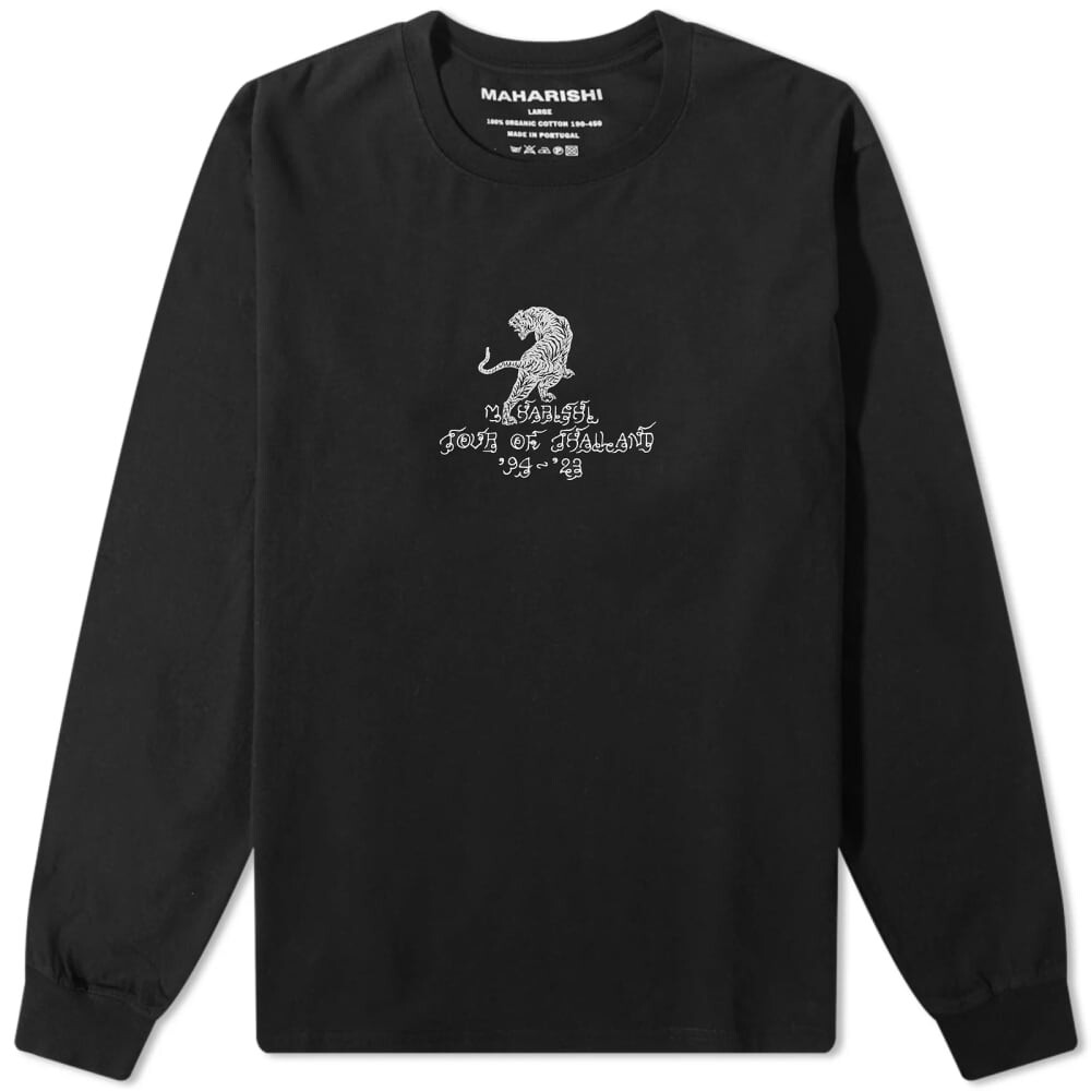 

Футболка с длинными рукавами Maharishi Сак Янт Тигр, черный
