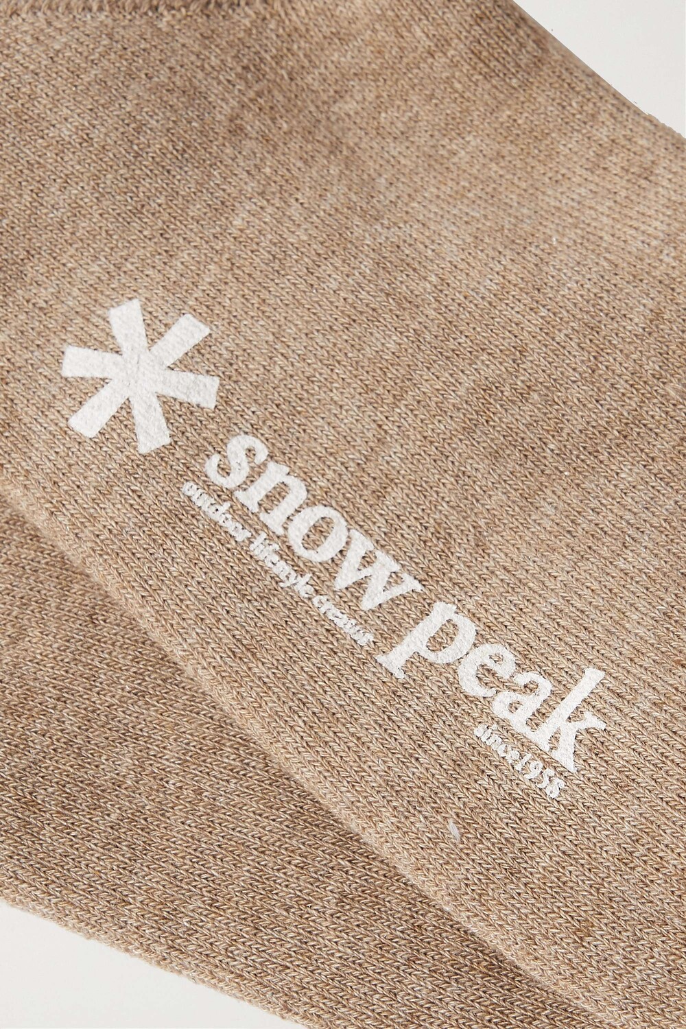 

SNOW PEAK трикотажные носки Full Pile в рубчик, бежевый