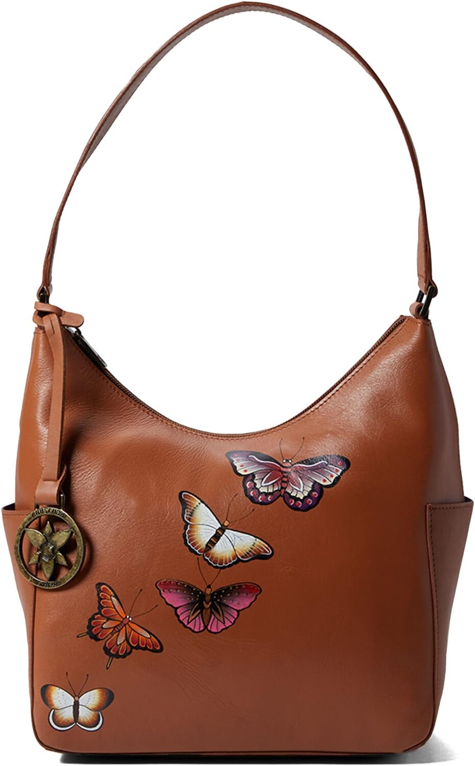 

Сумка 382 Classic Hobo With Side Pockets Anuschka, цвет Butterfly Honey