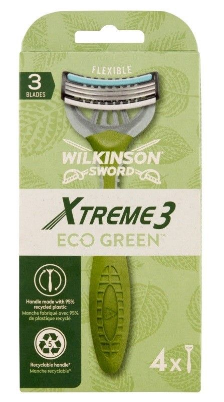 

Wilkinson Xtreme3 Eco Green бритва для мужчин, 4 шт.