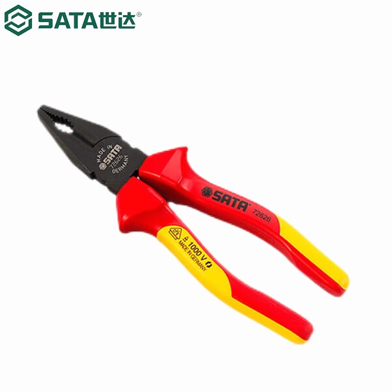 SATA Shida 72626, импортные кусачки для проволоки с изоляцией VDE и устойчивостью к напряжению, 7 дюймов.