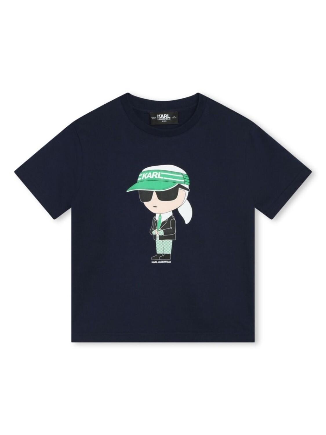 

Karl Lagerfeld Kids футболка Ikonik из органического хлопка, синий