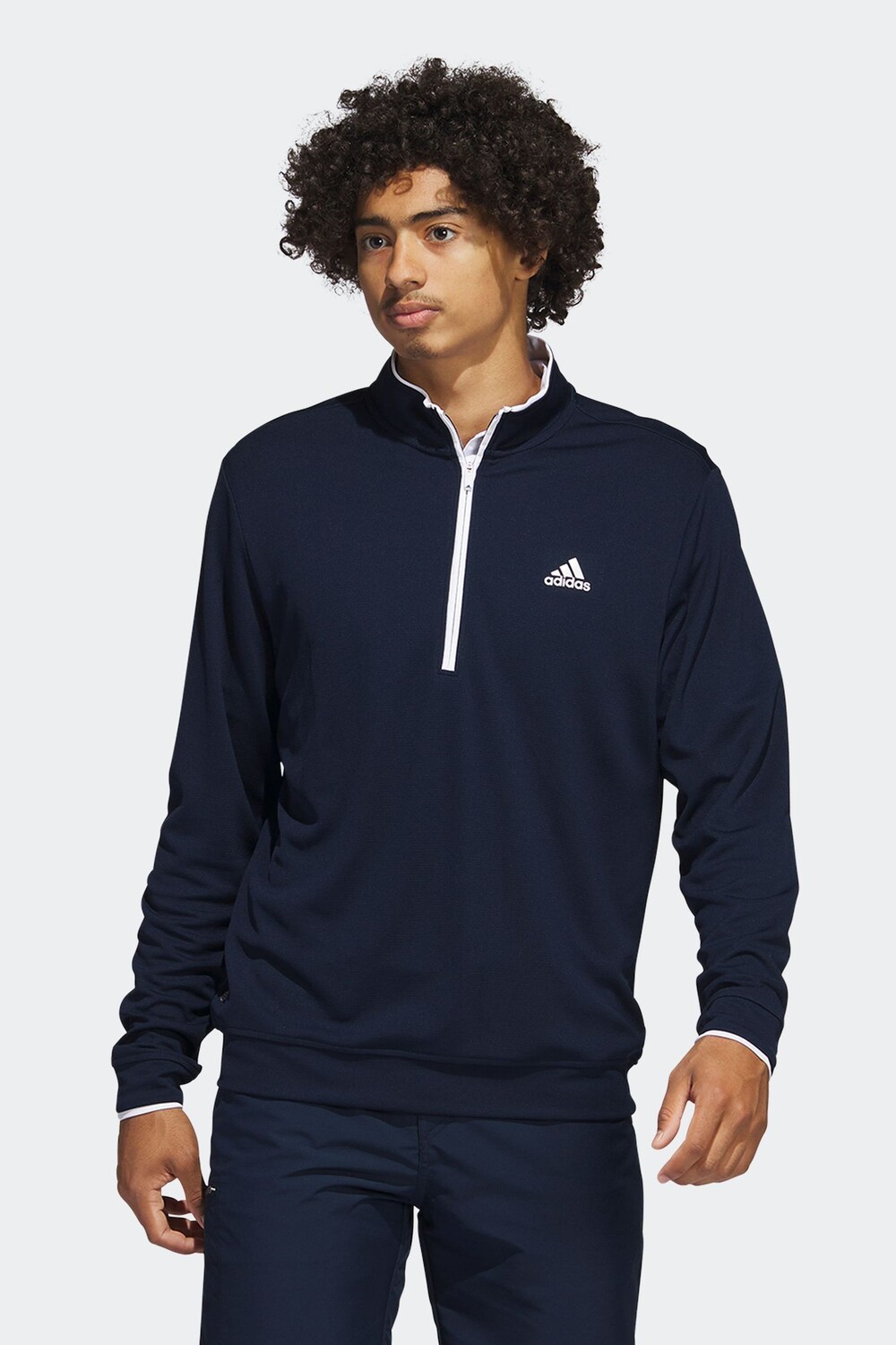 

Толстовка Performance с короткой молнией Adidas Golf, синий
