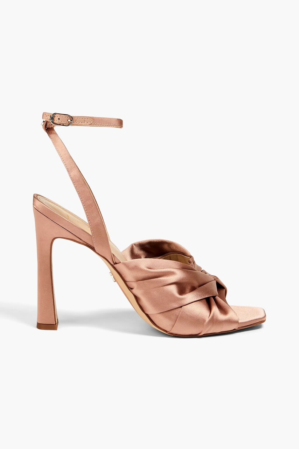 

Сандалии из перекрученного атласа лавандового цвета Sam Edelman, античная роза