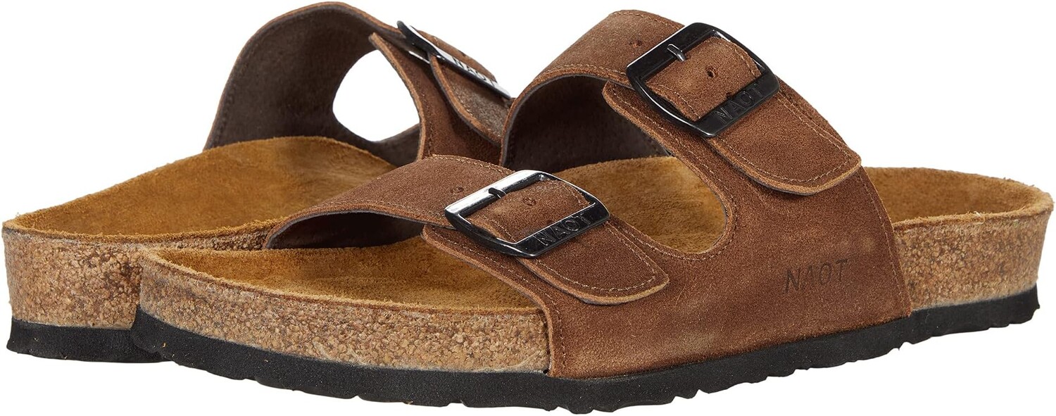 

Сандалии на плоской подошве Santa Barbara Naot, цвет Antique Brown Suede