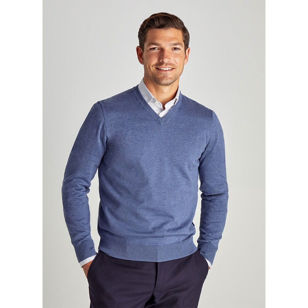 

Свитер Façonnable Cosilk V Neck, синий