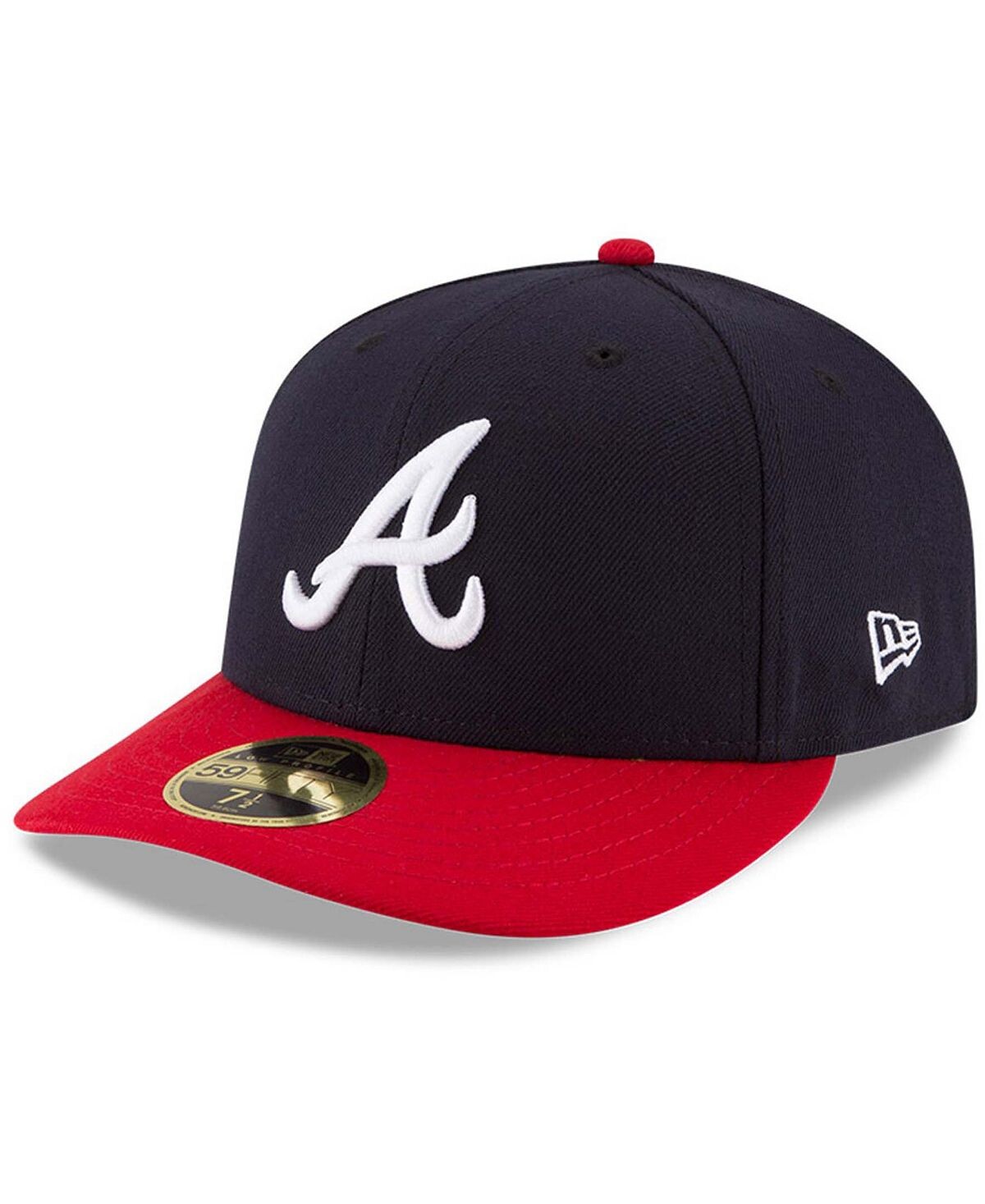 

Мужская шляпа Atlanta Braves Home Authentic Collection для поля с низким профилем 59FIFTY. New Era