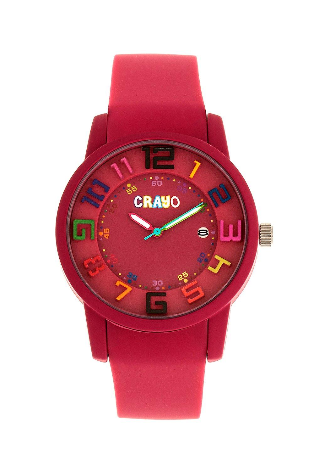 Часы унисекс Festival с датой Crayo, фиолетовый