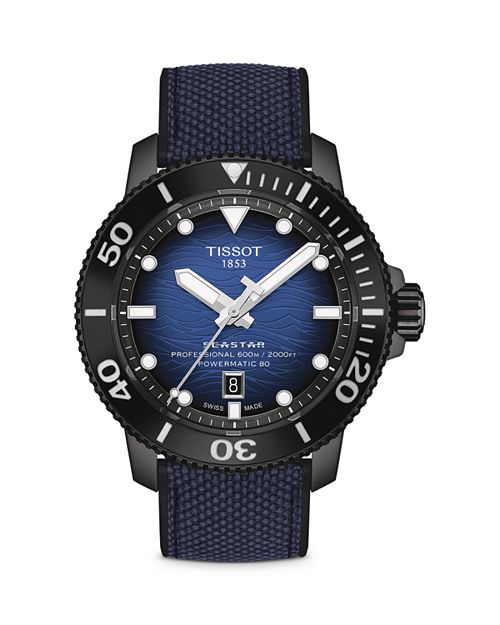 Профессиональные часы Seastar 2000, 46 мм Tissot, цвет Blue часы tissot seastar 2000 professional t120 607 11 041 00