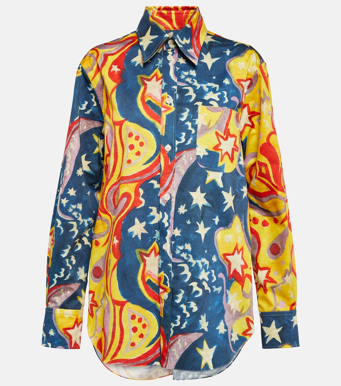 цена Рубашка с принтом из коллаборации с No Vacancy Inn MARNI, разноцветный