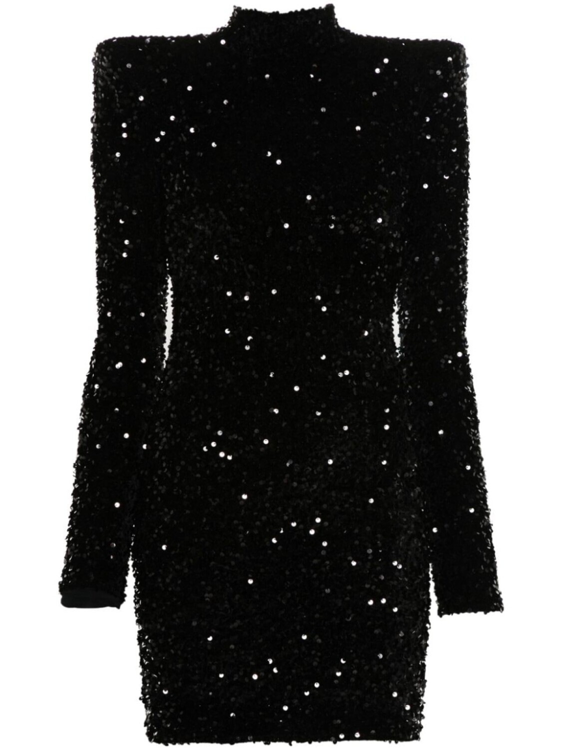 

Платье мини с пайетками Elisabetta Franchi, черный
