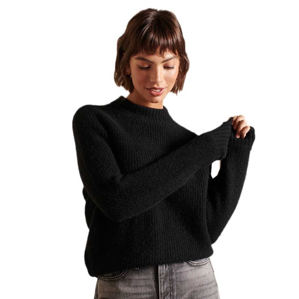 

Свитер Superdry Alpaca Blend Crew, черный