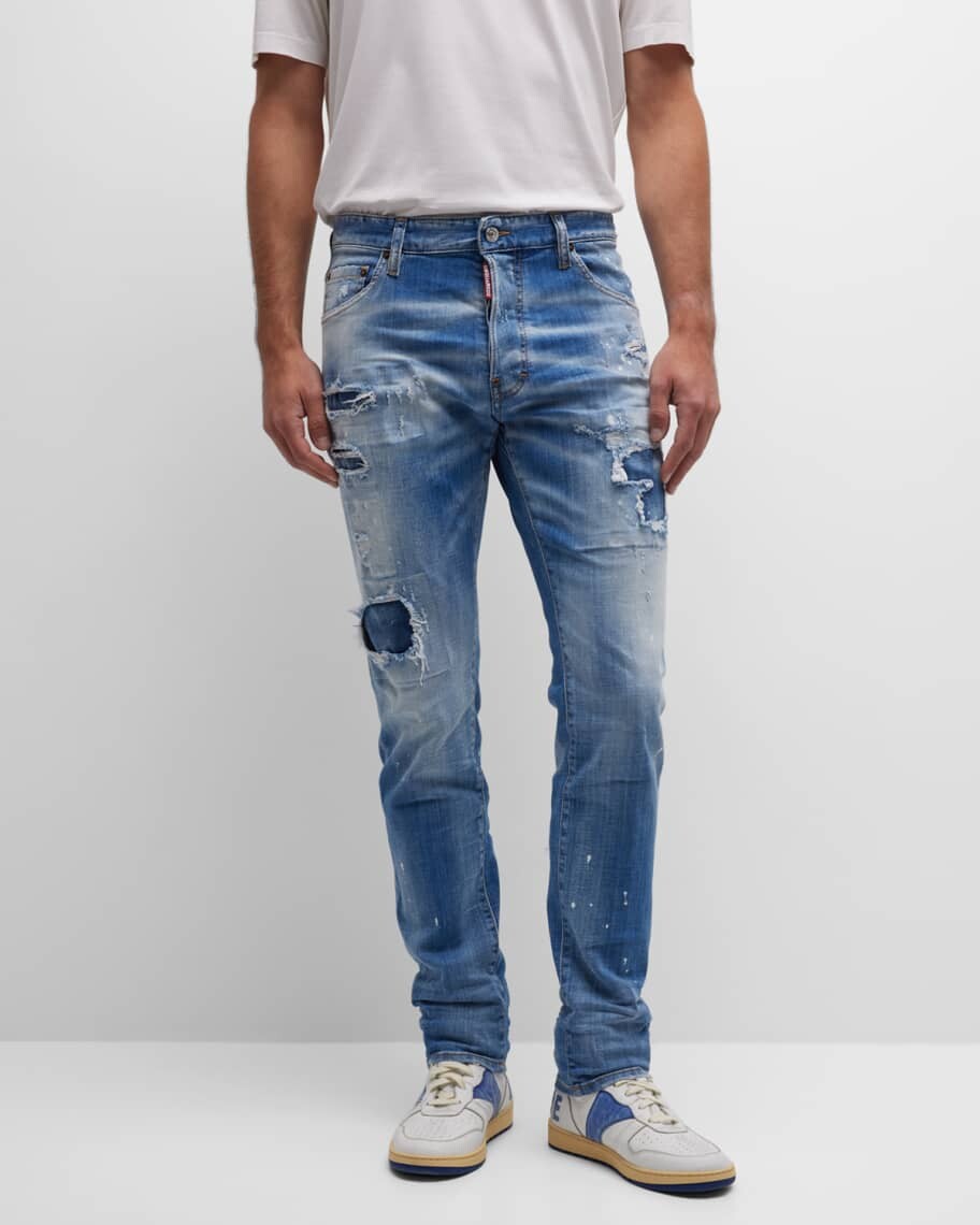 

Мужские зауженные джинсы Cool Guy с эффектом потертости Dsquared2