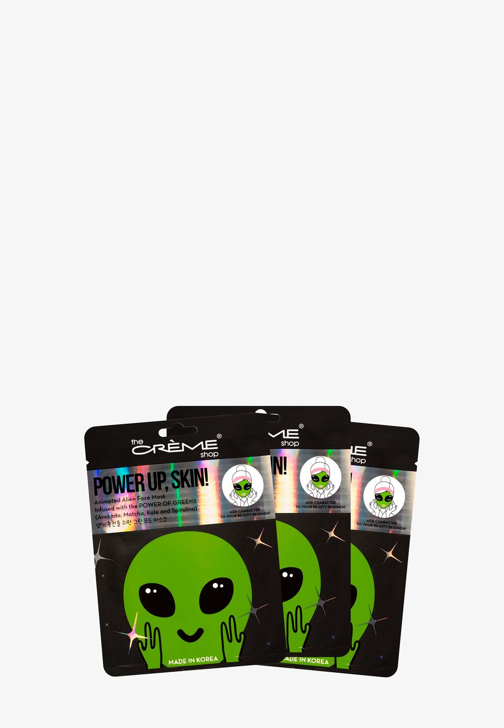 

Маска для лица Power Up, Skin! Alien Anti-Oxidant Mask With Green Power (Avocad The Creme Shop