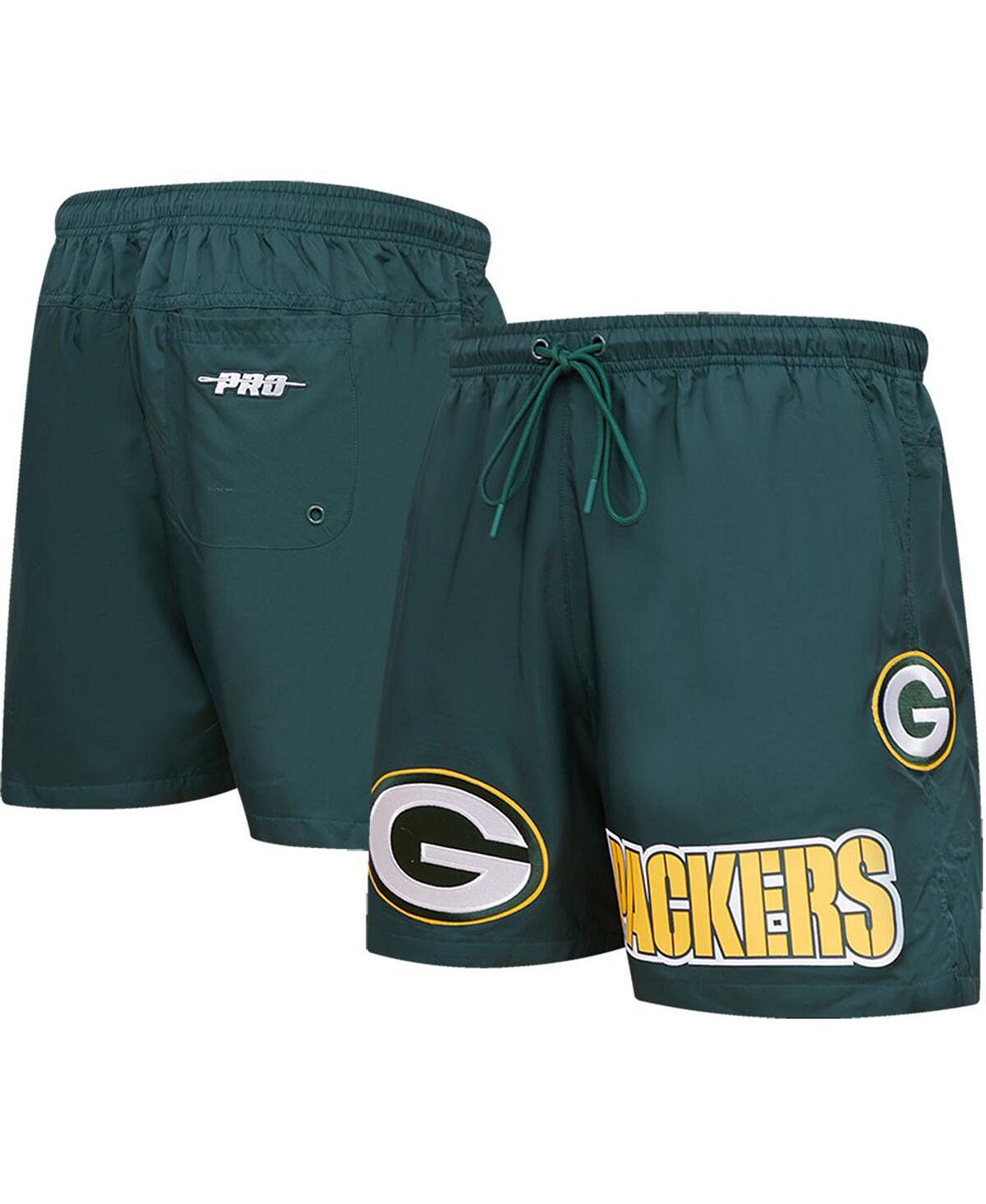 Мужские зеленые тканые шорты Green Bay Packers Pro Standard чехол mypads fondina bicolore для highscreen bay