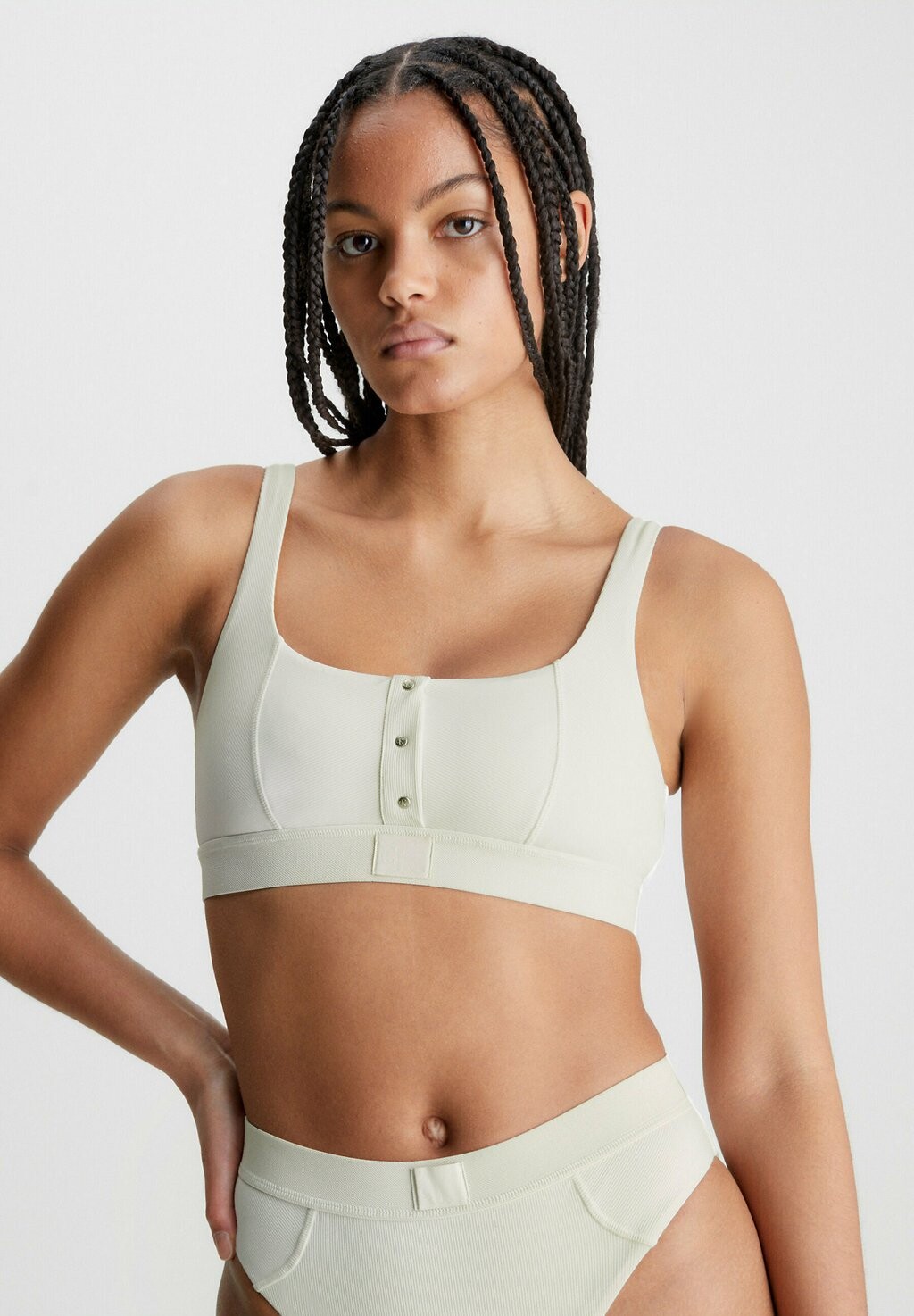 

Верх бикини Calvin Klein, Серый