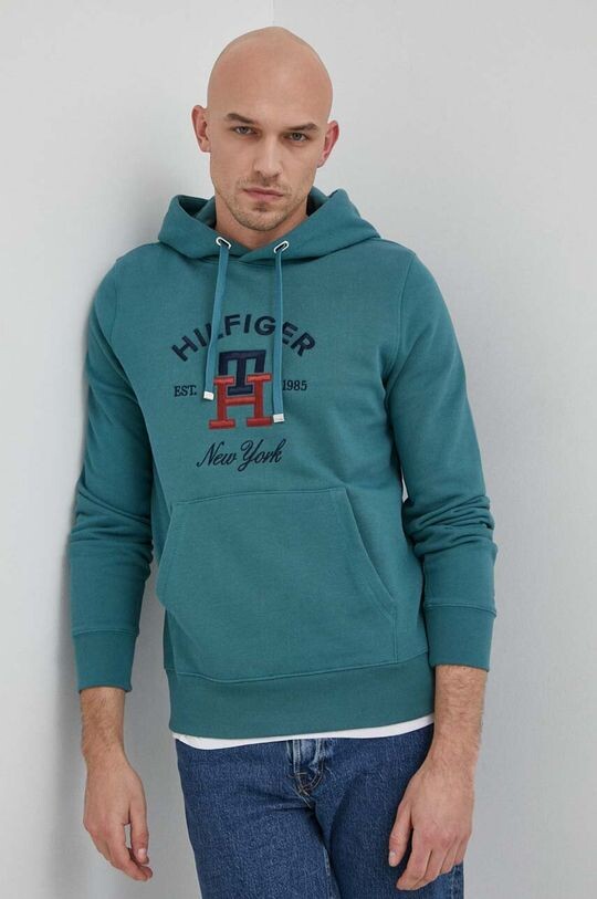 

Хлопковая толстовка Tommy Hilfiger, зеленый