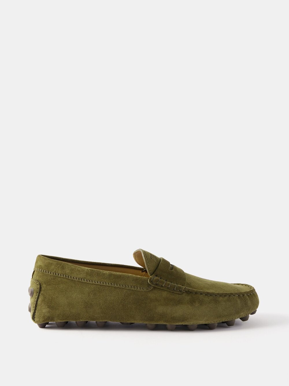 

Замшевые лоферы gommino Tod'S, зеленый