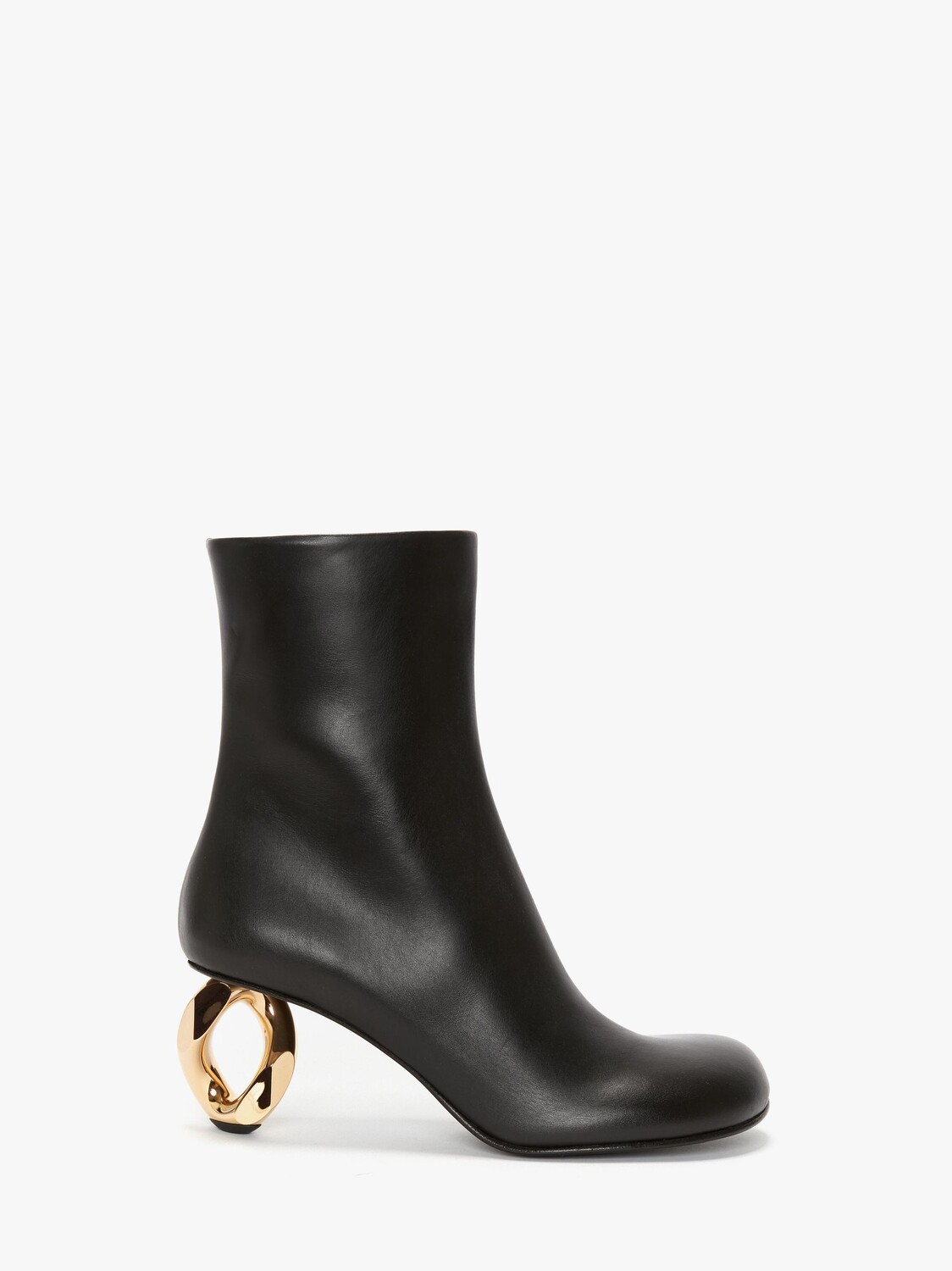 

Кожаные ботинки на каблуке JW Anderson, черный