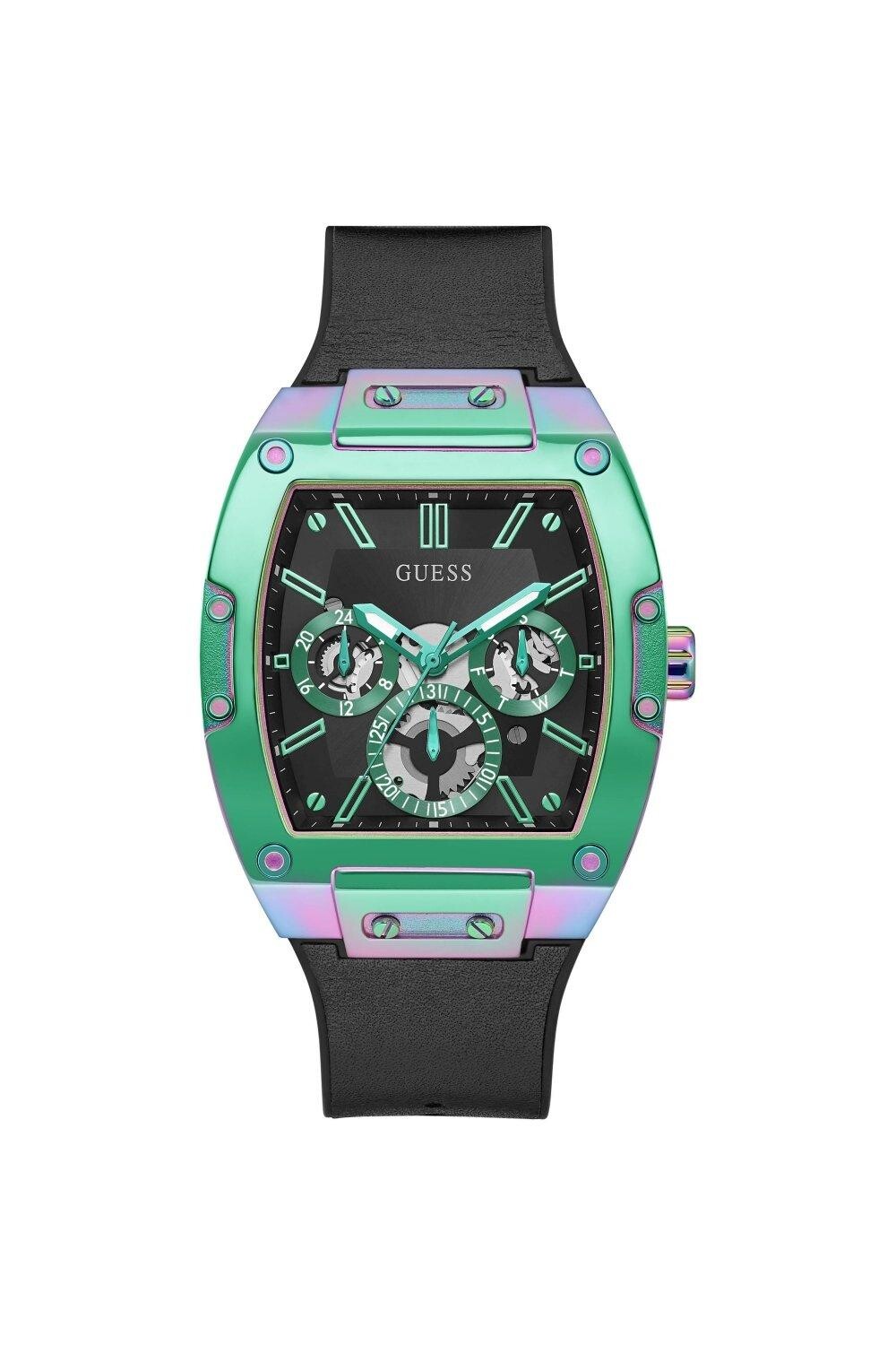 

Модные аналоговые кварцевые часы из нержавеющей стали Phoenix - Gw0202G5 Guess, черный