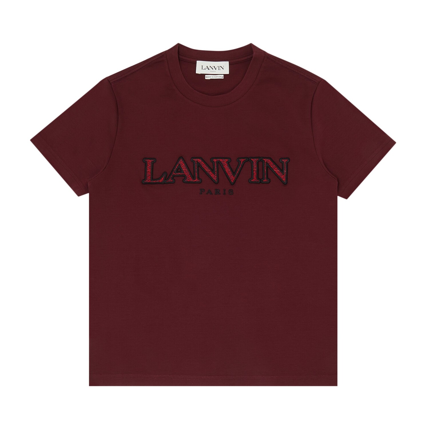 

Футболка Lanvin Classic Fit бордового цвета, Красный
