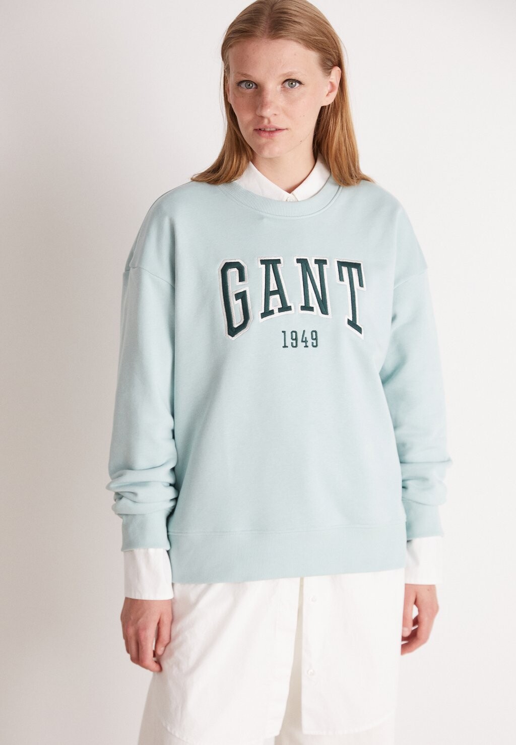 

Толстовка GANT, пыльно-бирюзовый, Зеленый