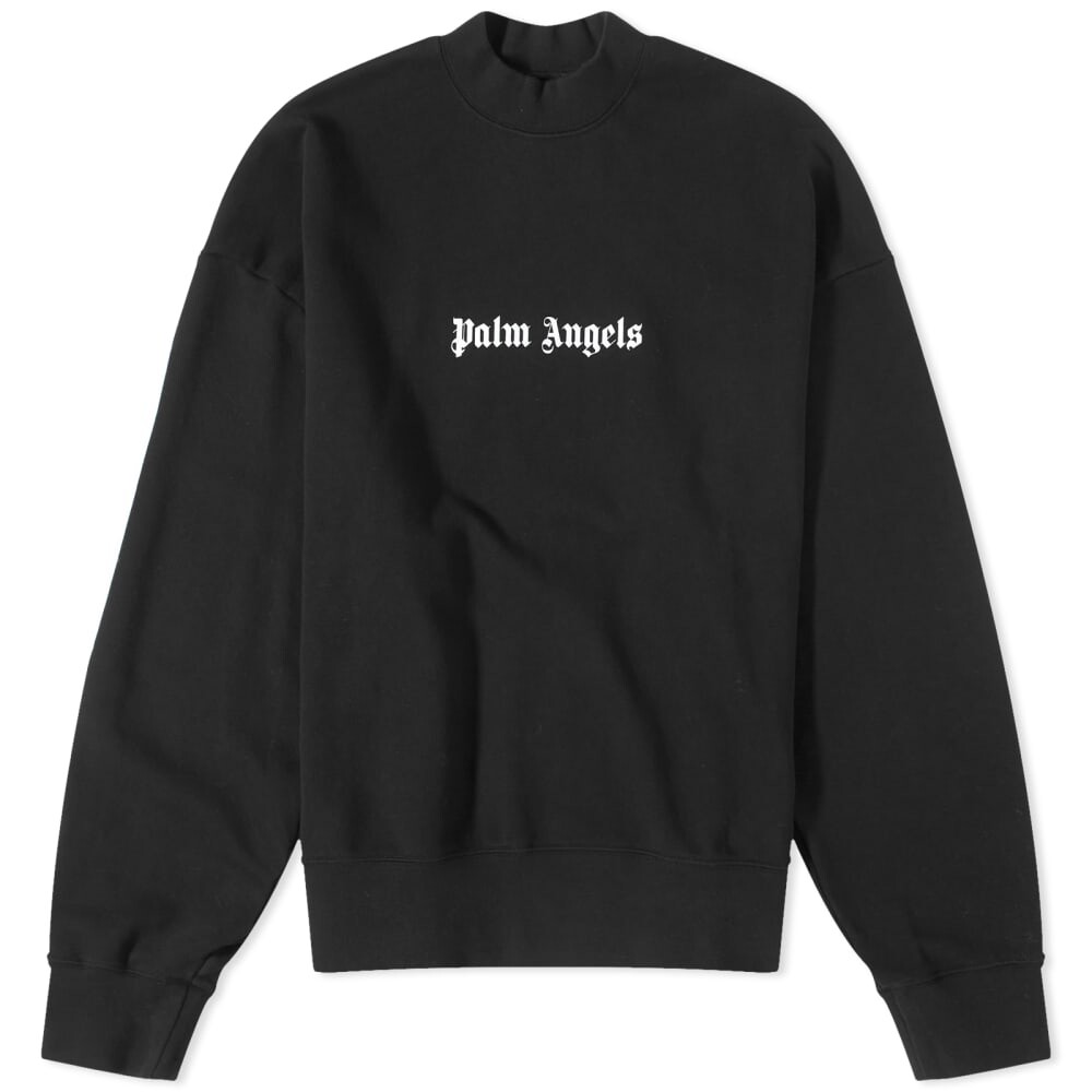

Свитшот с вышивкой Palm Angels, черный