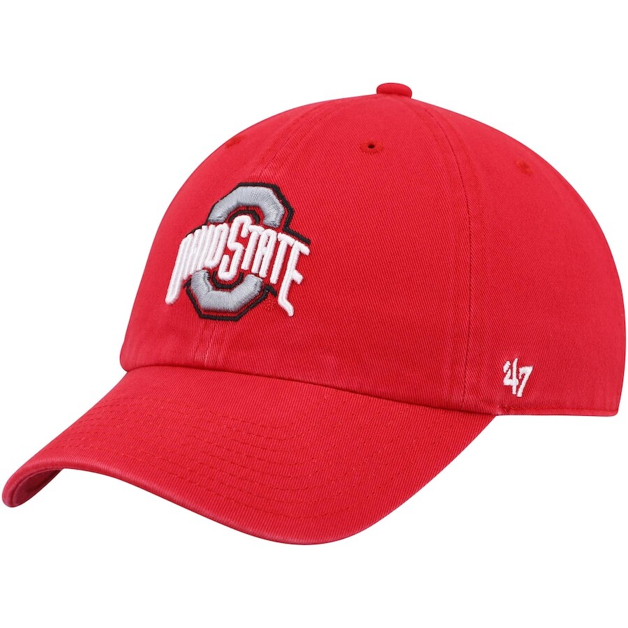

Бейсболка 47 Ohio State Buckeyes, алый
