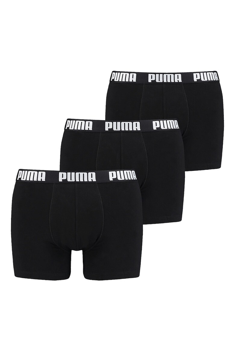 

Боксеры с логотипом - 3 пары Puma, черный