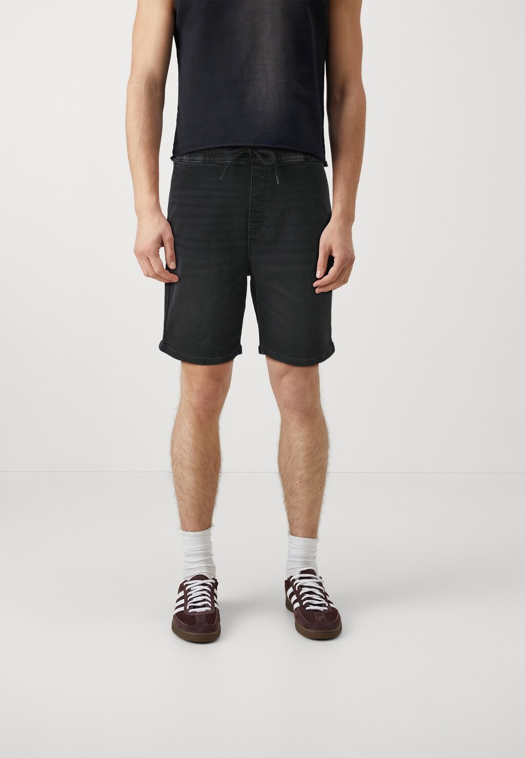 

Джинсовые шорты JJICHRIS JJLANE Jack & Jones, черный джинсовый