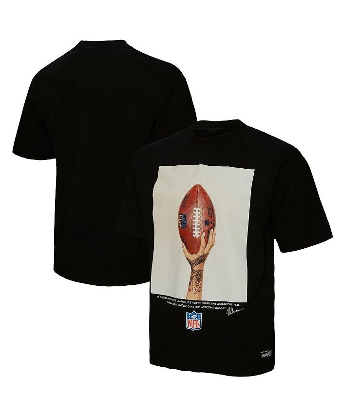 

Черная футболка FENTY for Super Bowl LVII Icon унисекс Mitchell & Ness, черный
