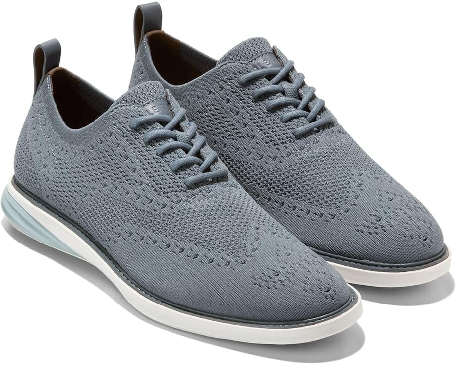 

Кроссовки Cole Haan Grandevolution Stitchlite Oxford, цвет Stormy Weather/Ivory/Cloud Blue