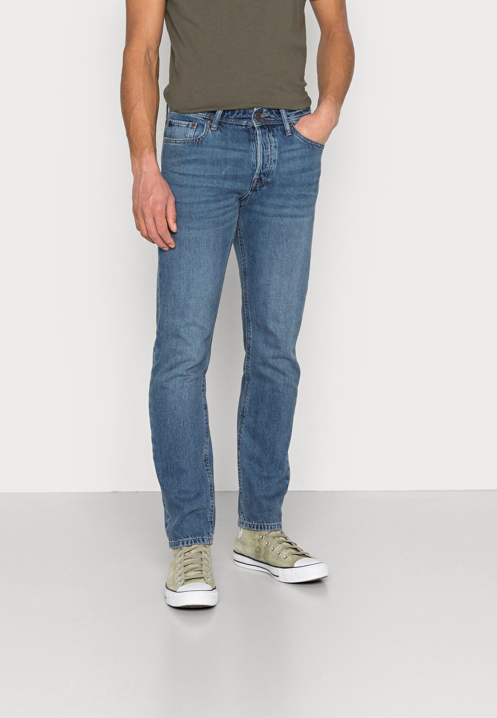 

Джинсы-сигареты JJIMIKE JJORIGINAL Jack & Jones, синий деним