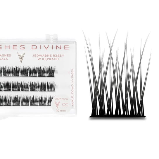 

Тафтинговые ресницы - V-Lashes DIVINE Curl C 12 мм Manybeauty