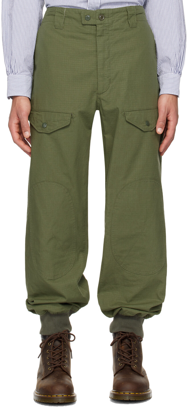 

Брюки-карго цвета хаки на кулиске Engineered Garments, цвет Olive