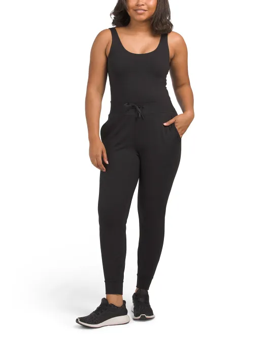 

Комбинезон с завязками на талии Lux Emmy Yogalicious, черный