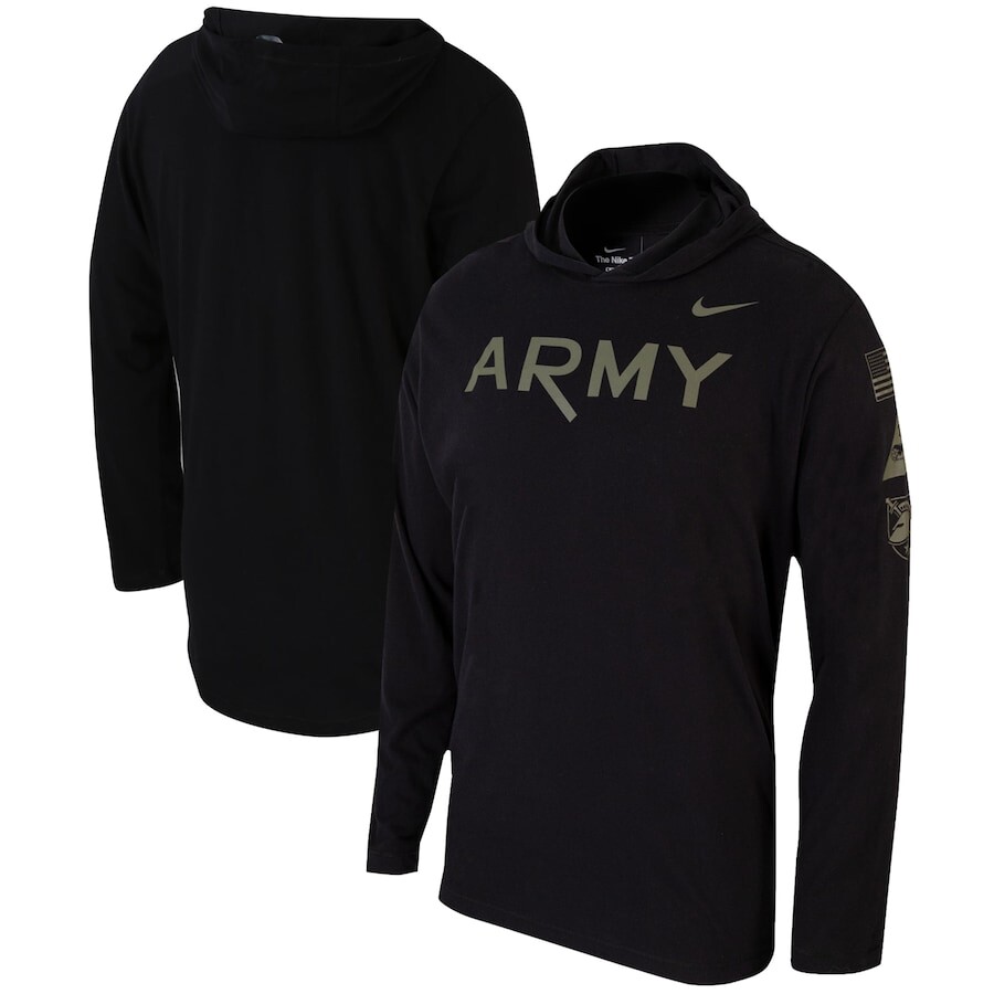 

Футболка с длинным рукавом Nike Army Black Knights, черный