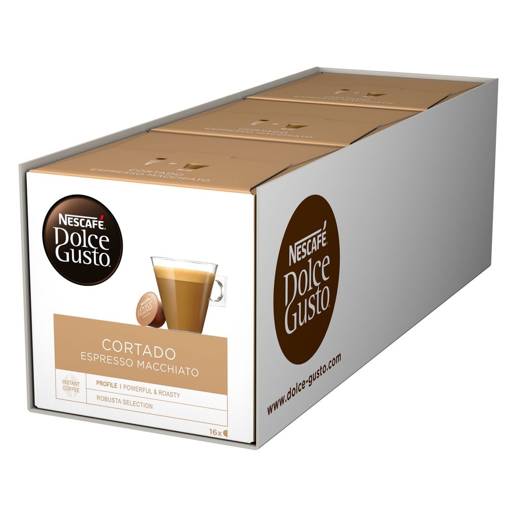 

Nescafé Dolce Gusto Cortado Espresso Macchiato, кофе, кофейные капсулы, 3 х 16 капсул Nestlé