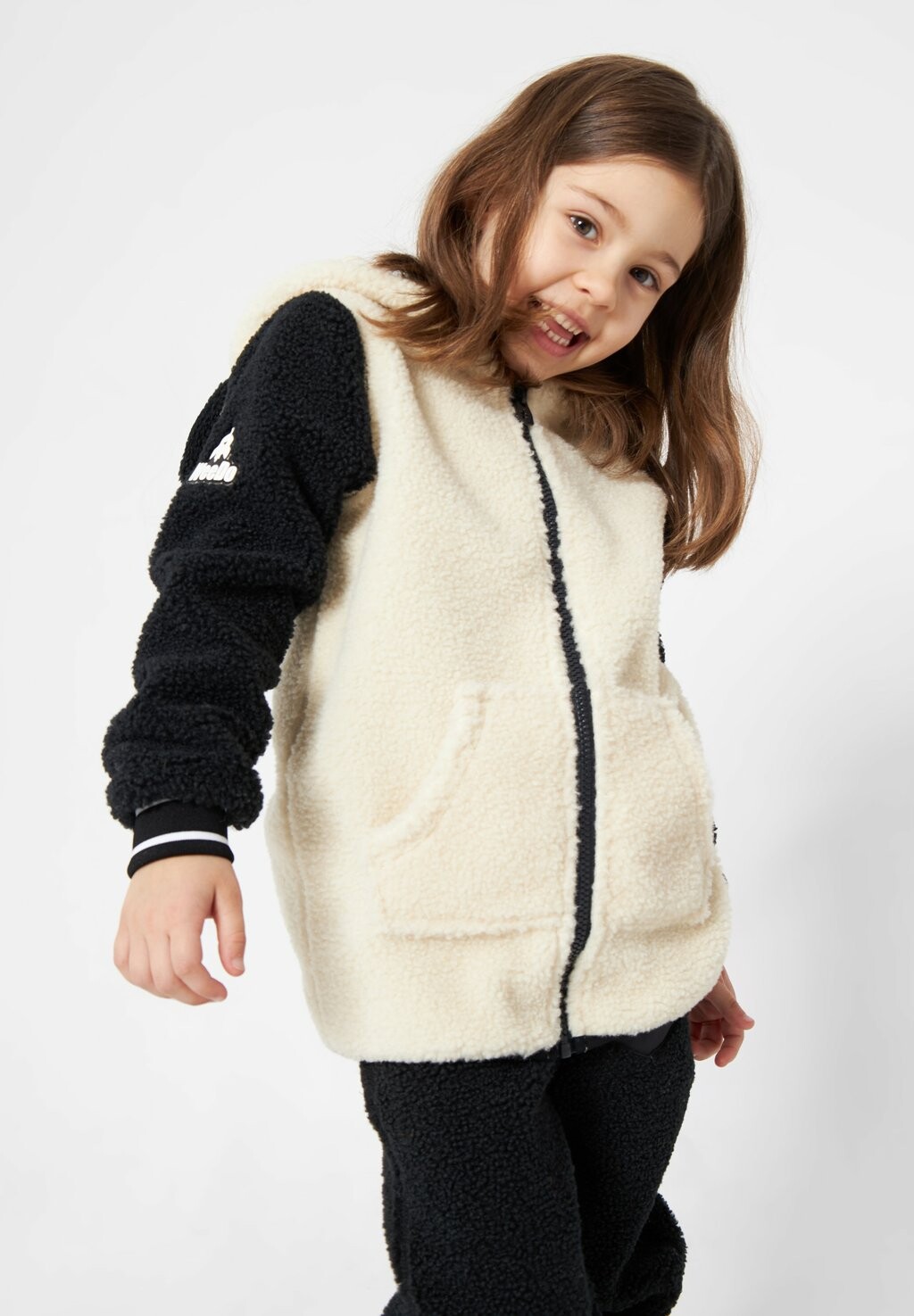 

Флисовая куртка Pando Panda WeeDo, цвет black white