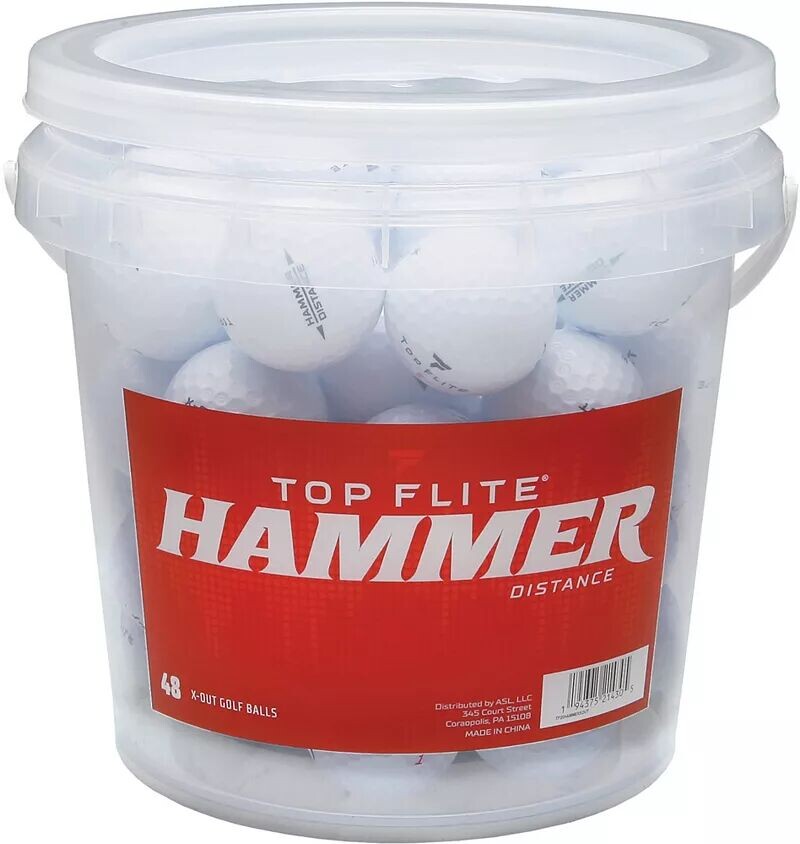 

Мячи для гольфа Top Flite 2020 Hammer X-Out — 48 шт., белый
