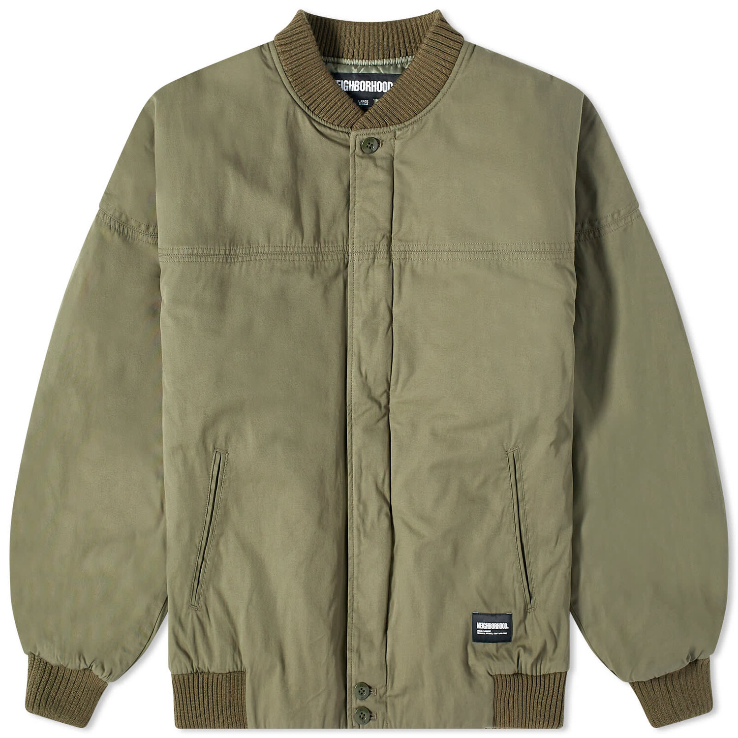 Куртка Neighborhood Derby Type Bomber, цвет Olive Drab футболка neighborhood pigment dyed цвет olive drab