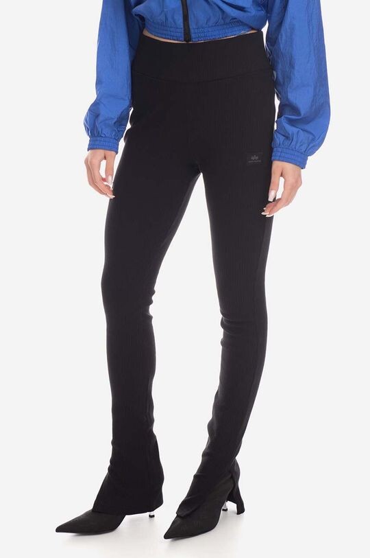 

Хлопковые леггинсы X-Fit Rib Pant Alpha Industries, черный
