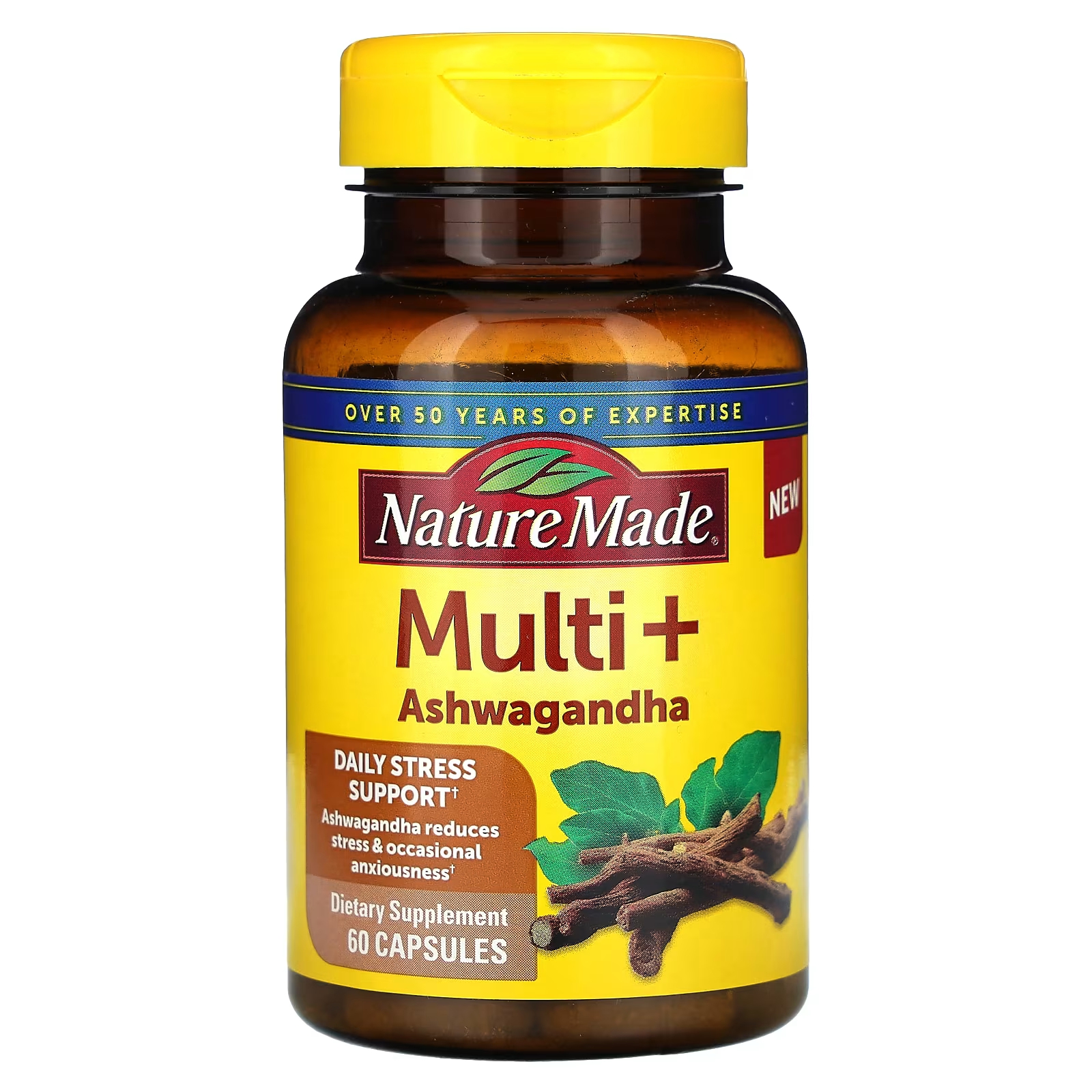 Мультивитамины с ашвагандой Nature Made, 60 капсул nature s way мультивитамины повышенной эффективности 90 капсул