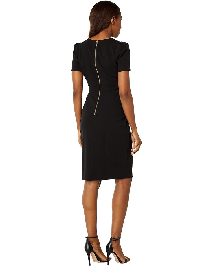 Платье Calvin Klein Short Sleeve Sheath Dress, черный
