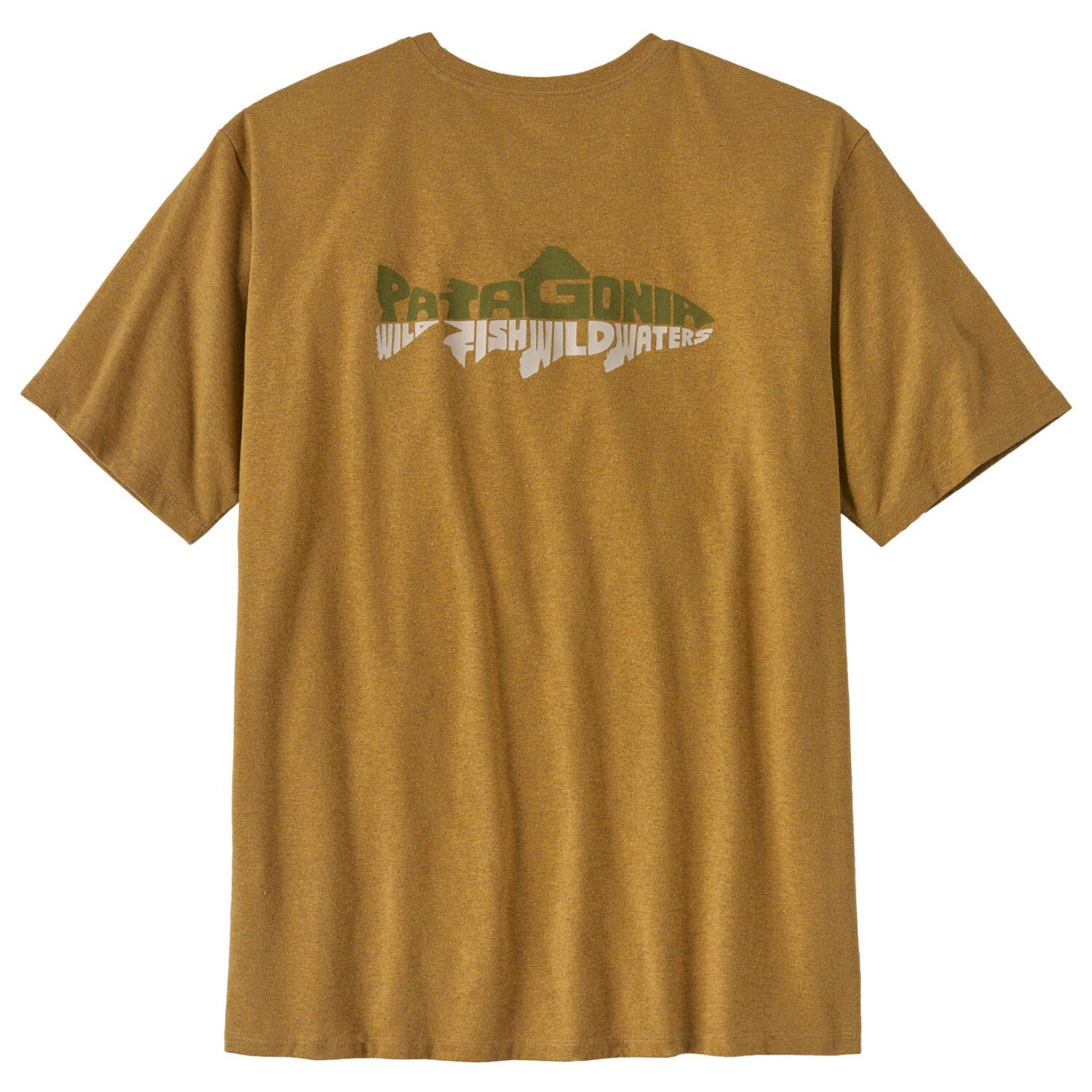 

Футболка Patagonia Chouinard Crest Pocket Responsibili Tee, цвет Pufferfish Gold