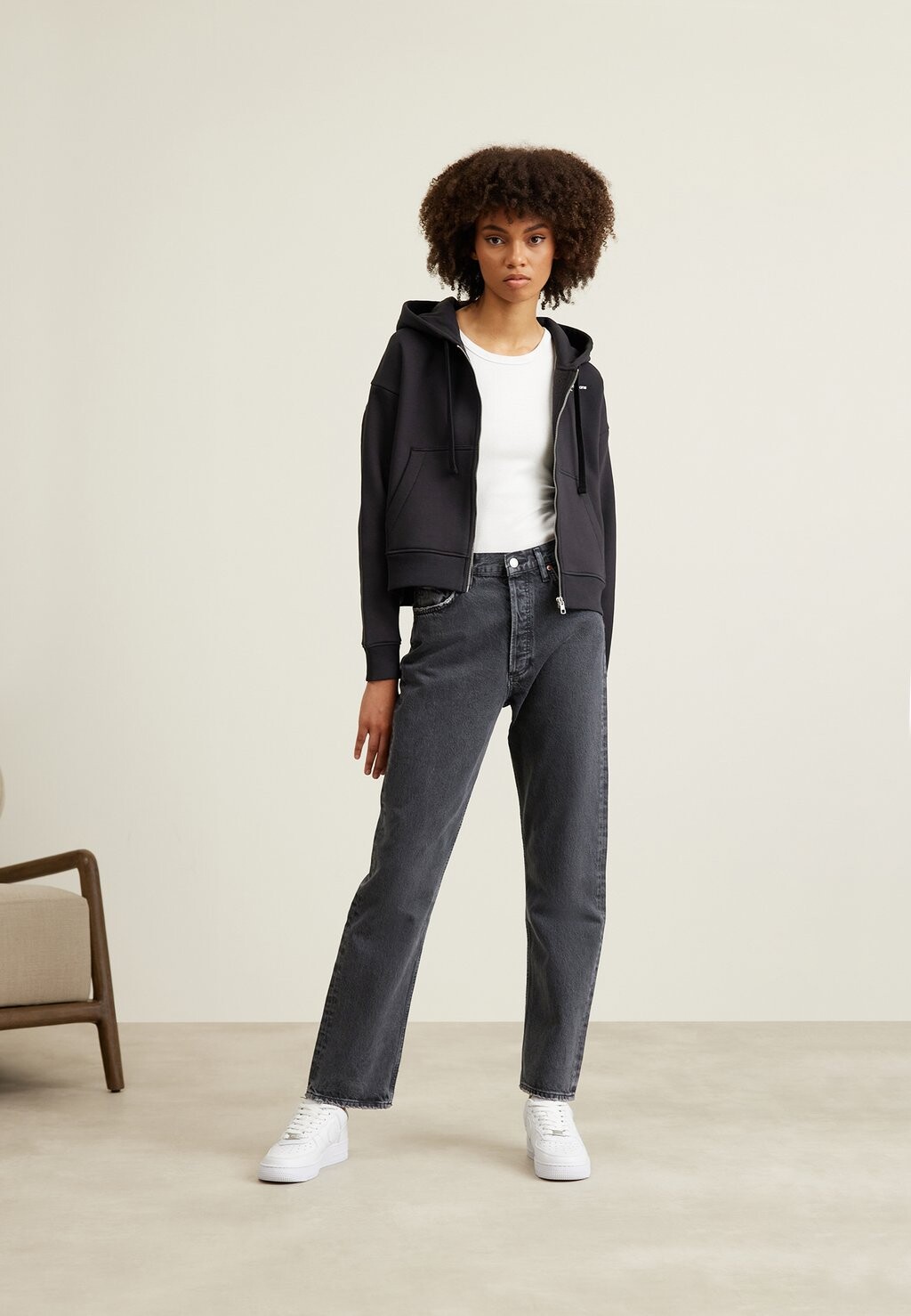 

Толстовка на молнии Calvin Klein Jeans, черный