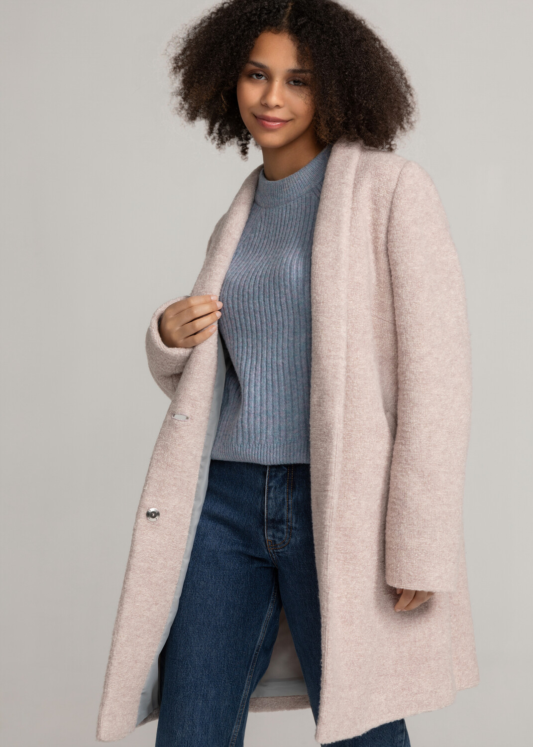 

Кожаная куртка MANISA Damen Wollmantel, розовый
