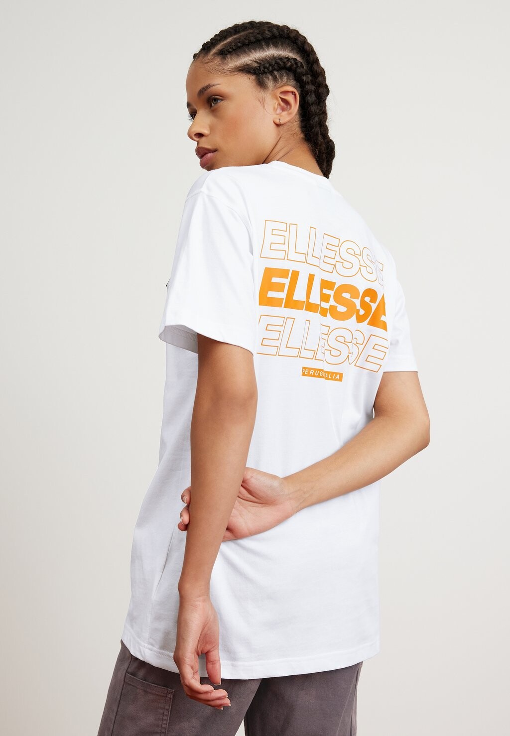 

Футболка с принтом Ellesse, белый